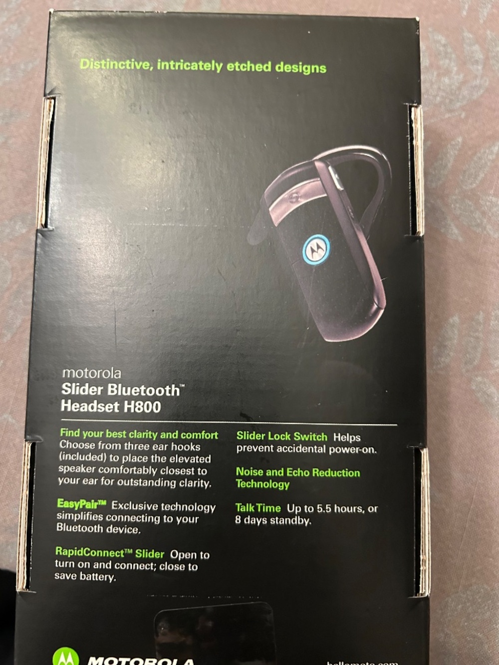 Motorola slider bluetooth head set H8oo - Picture 3 of 4